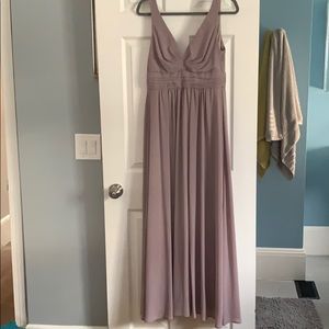 Lulus leading role taupe maxi dress